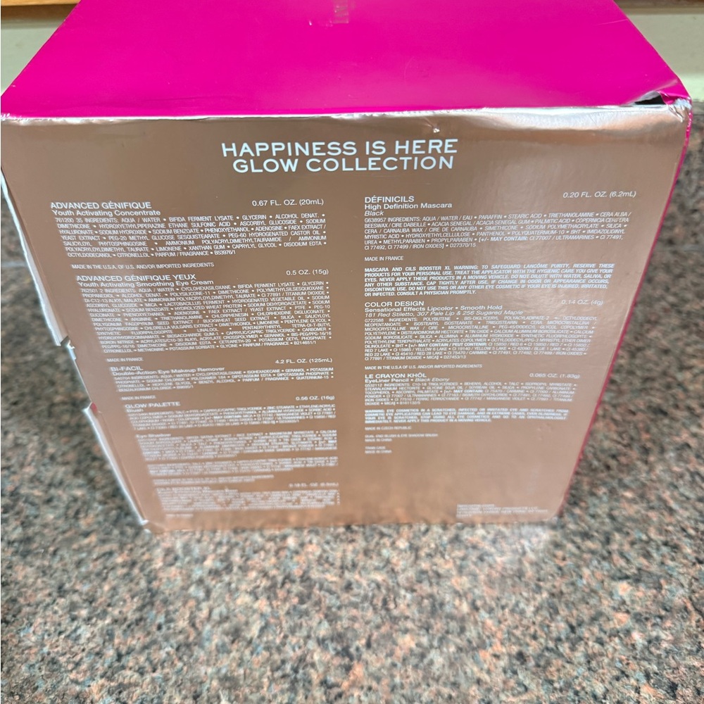 Lancôme Happiness Is Here Glow Collection Cosmetic Set - Black & Pink - Picture 2 of 2